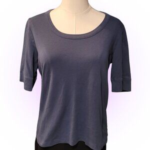 COMFY 100% PIMA COTTON WOMEN'S BASIC 3/4 SLEEVE T-SHIRT EUC L